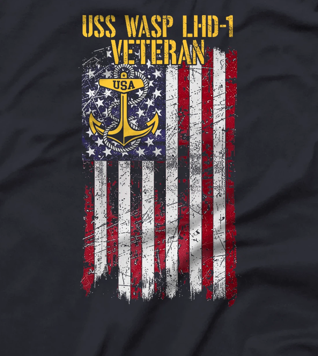 USS Wasp LHD-1 Amphibious Assault Ship Veteran Premium T-Shirt