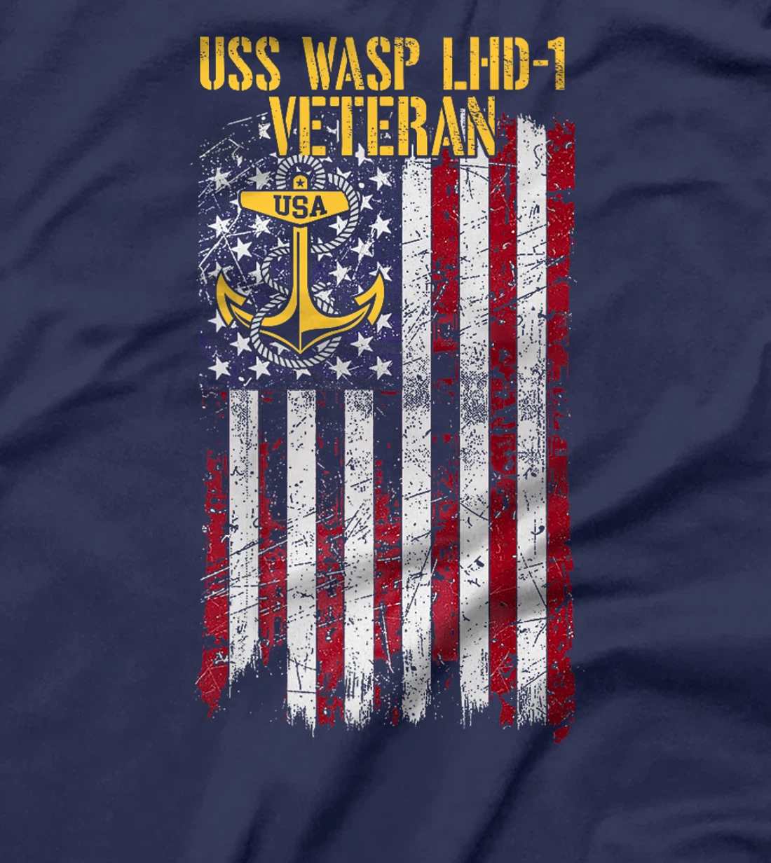 USS Wasp LHD-1 Amphibious Assault Ship Veteran Premium T-Shirt
