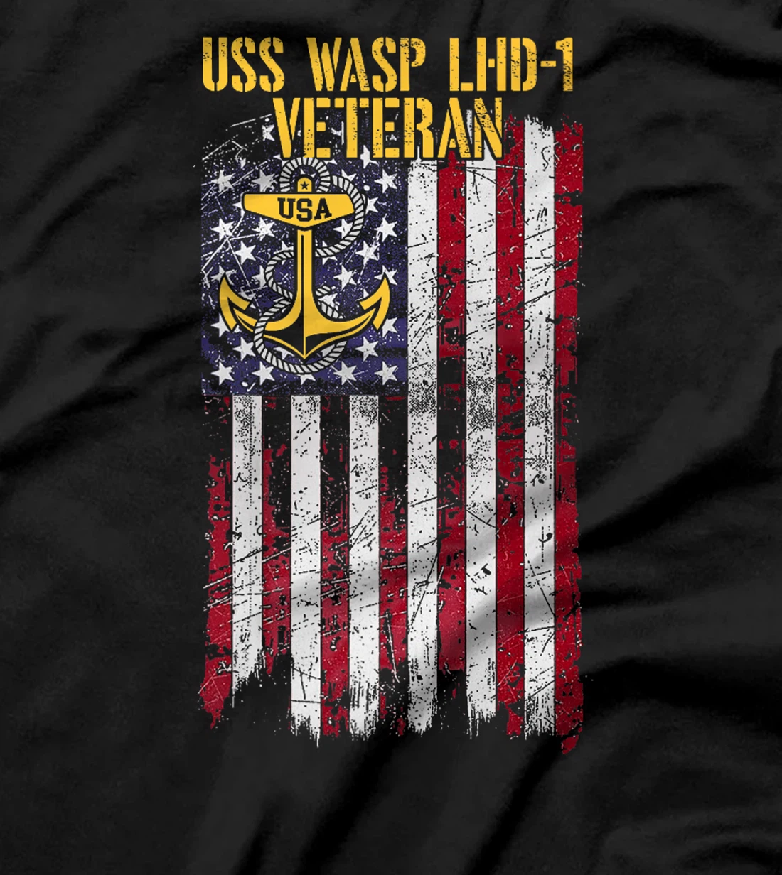 USS Wasp LHD-1 Amphibious Assault Ship Veteran Premium T-Shirt