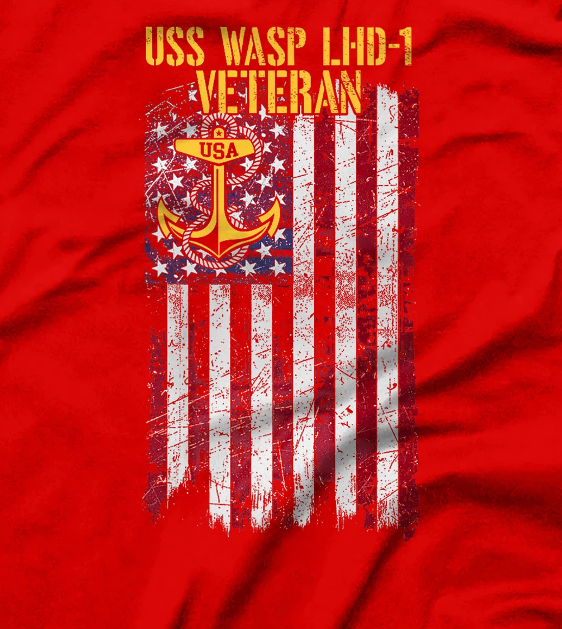 USS Wasp LHD-1 Amphibious Assault Ship Veteran Premium T-Shirt