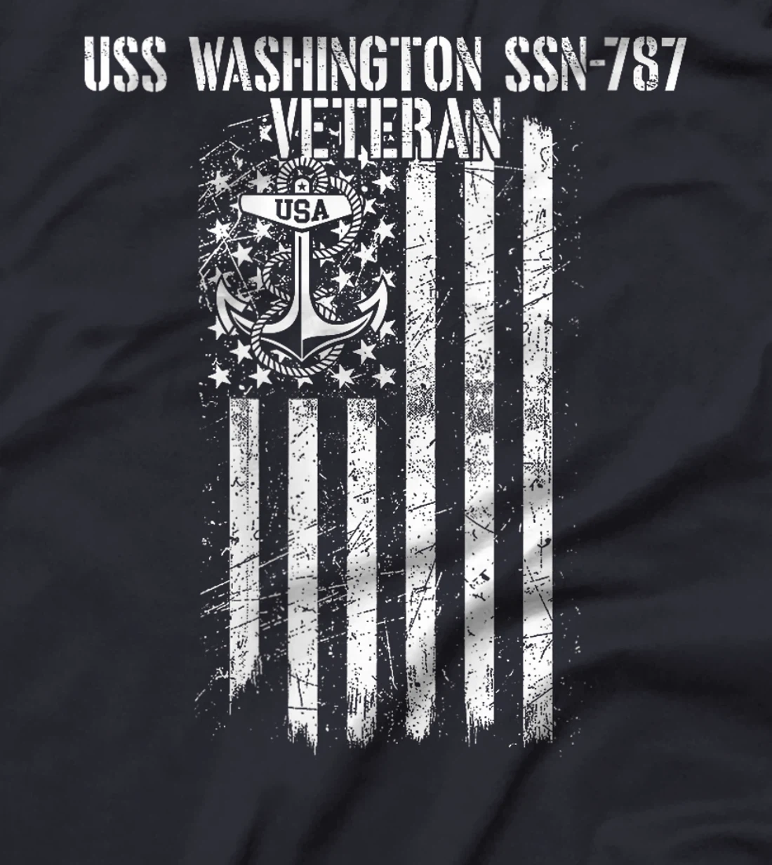 Womens USS Washington SSN-787 Attack Submarine Veteran T-Shirt