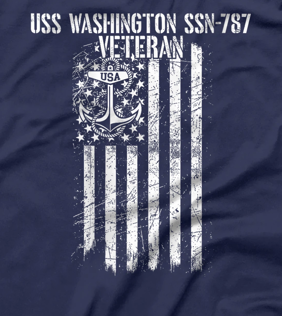 Womens USS Washington SSN-787 Attack Submarine Veteran T-Shirt