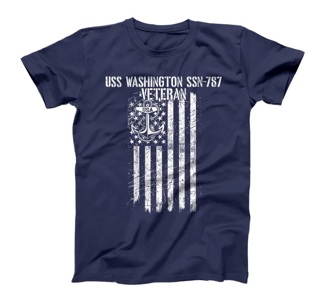 Womens USS Washington SSN-787 Attack Submarine Veteran T-Shirt