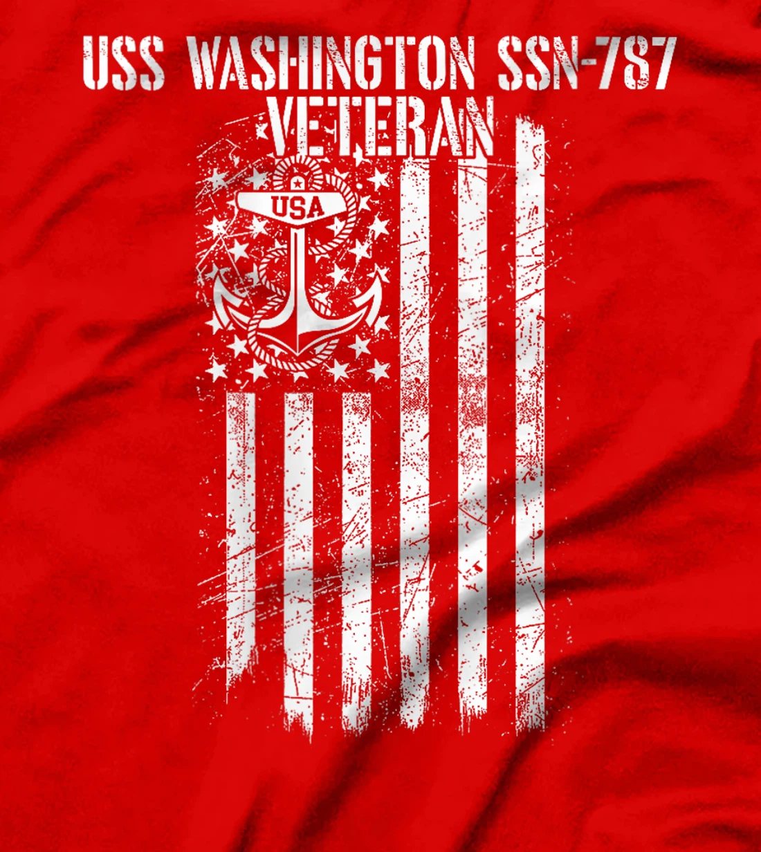 Womens USS Washington SSN-787 Attack Submarine Veteran T-Shirt