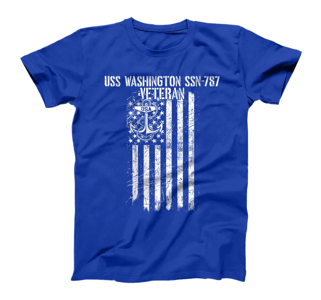 Womens USS Washington SSN-787 Attack Submarine Veteran T-Shirt