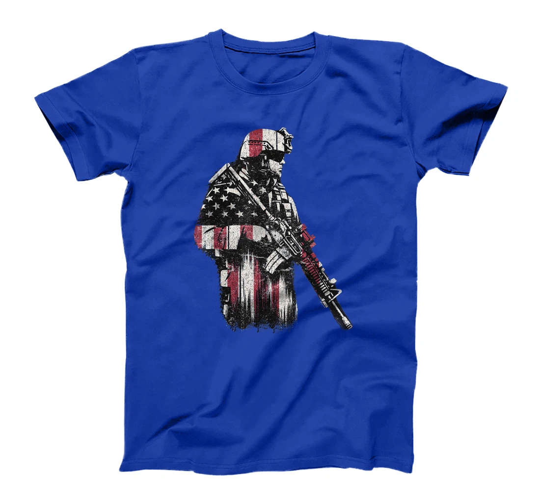 Thank You Patriotic Veteran Memorial Day 4th Of July US Flag T-Shirt