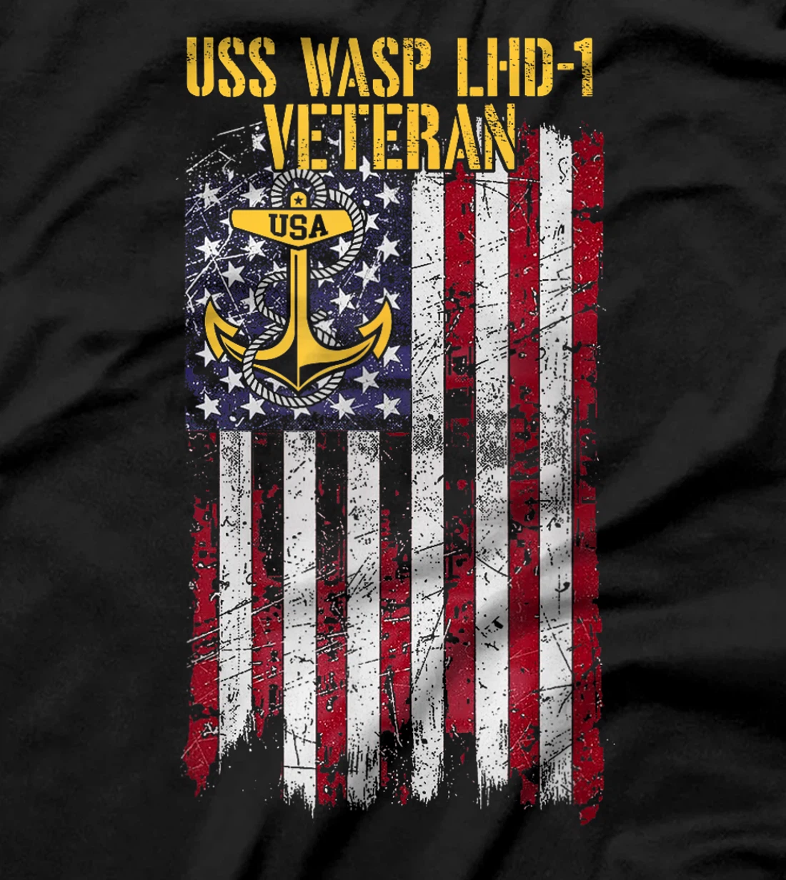 USS Wasp LHD-1 Amphibious Assault Ship Veteran T-Shirt