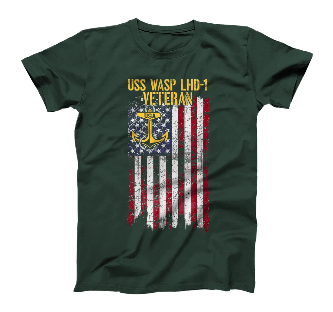 USS Wasp LHD-1 Amphibious Assault Ship Veteran T-Shirt