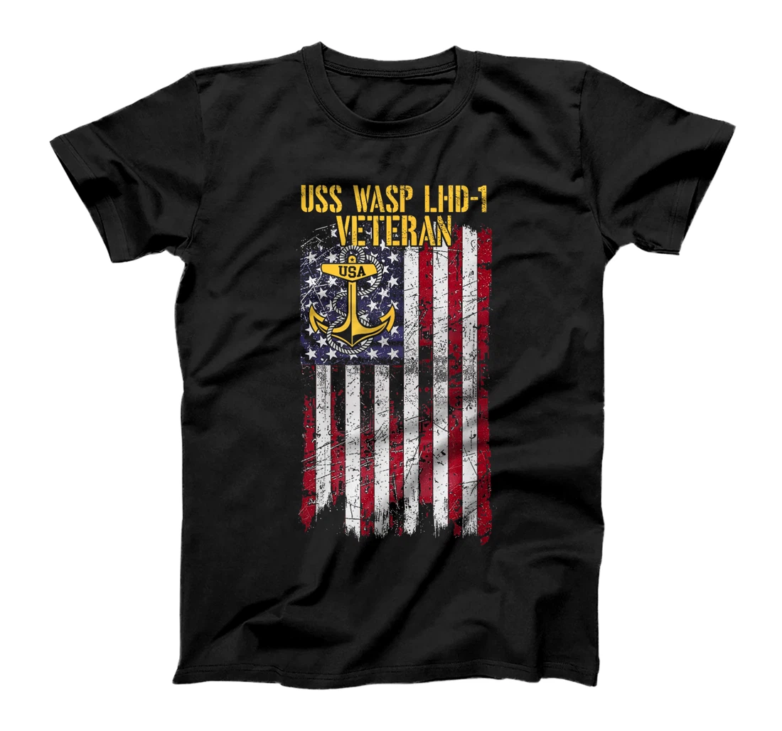 USS Wasp LHD-1 Amphibious Assault Ship Veteran T-Shirt