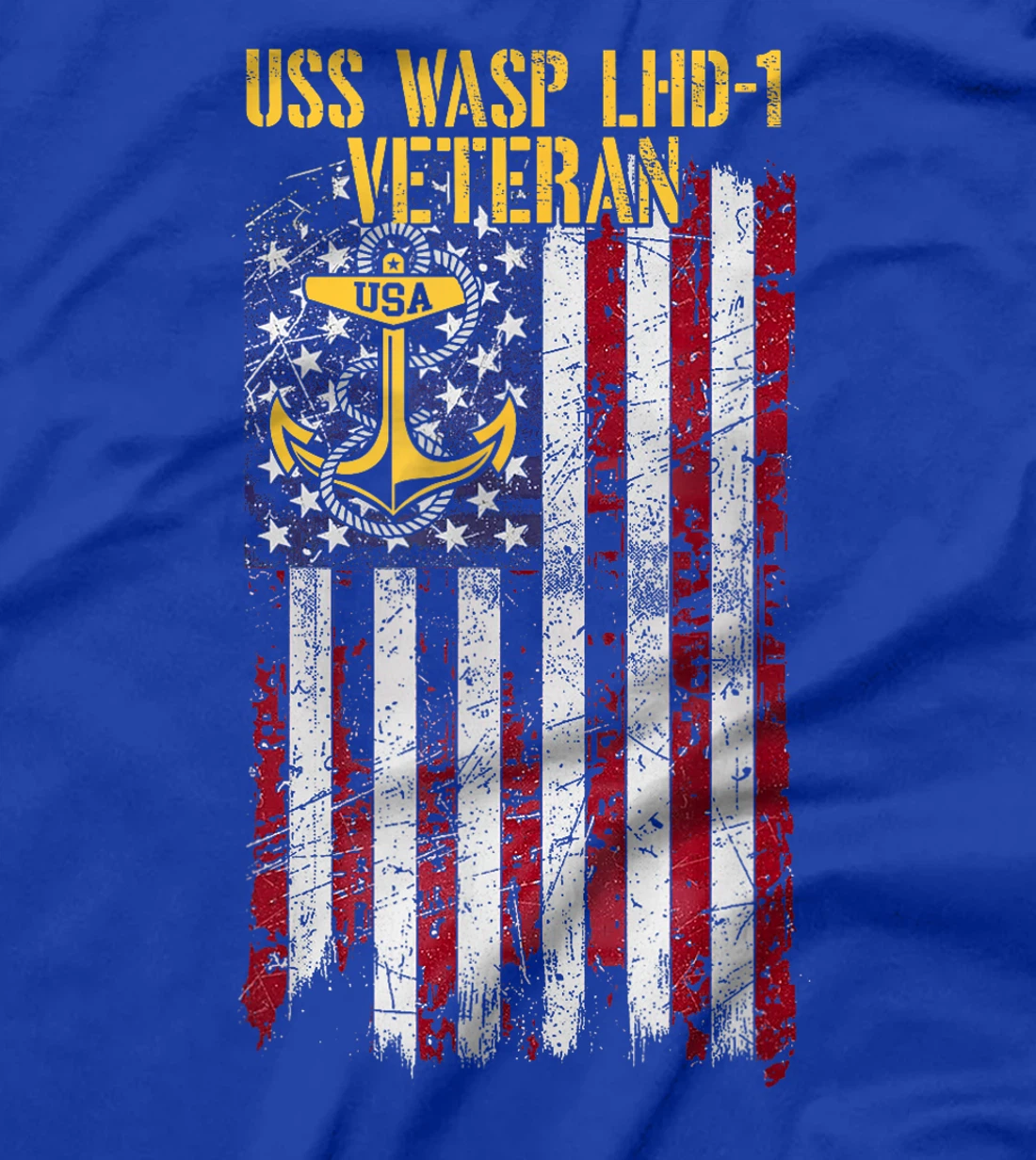 USS Wasp LHD-1 Amphibious Assault Ship Veteran T-Shirt