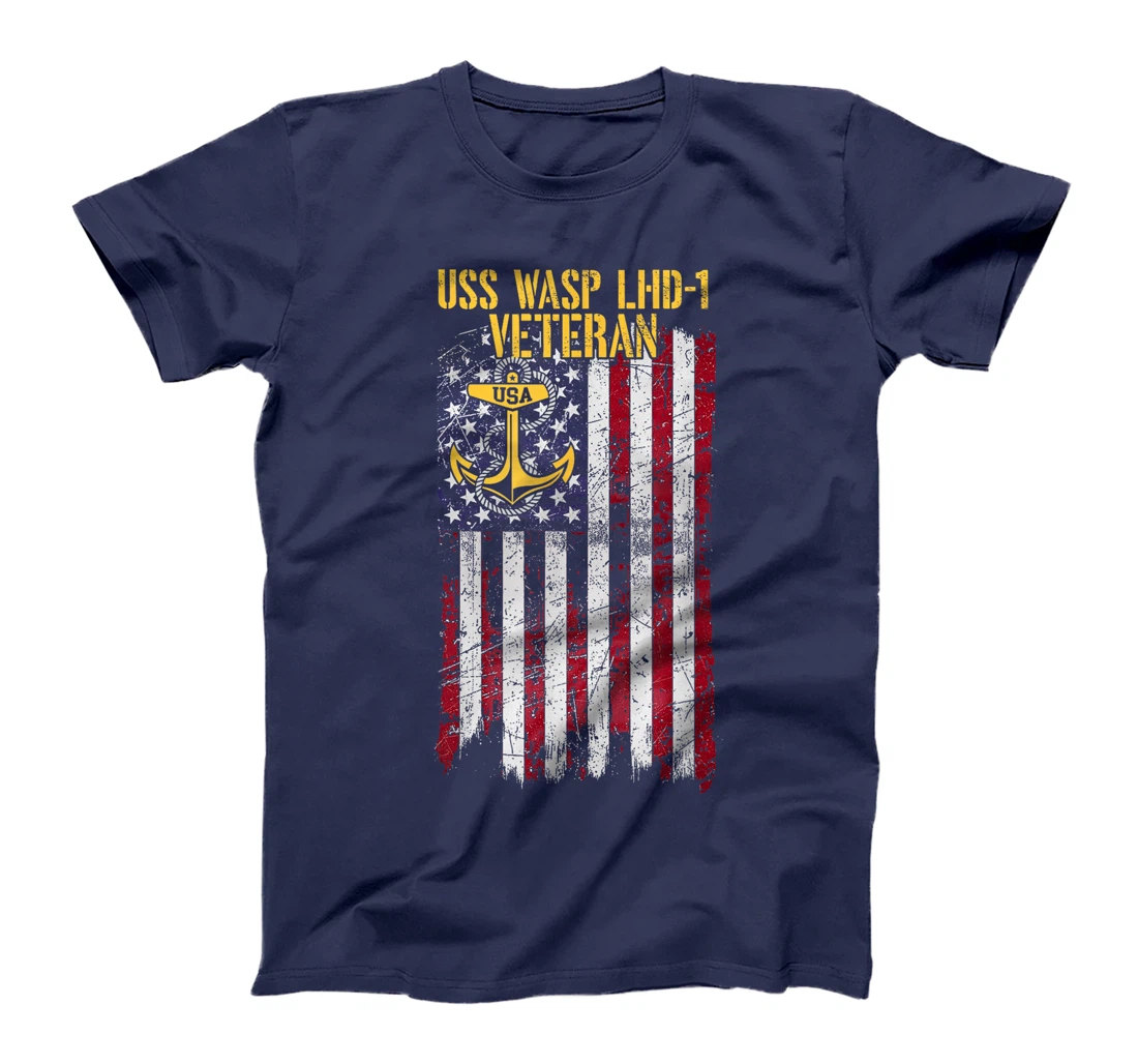 USS Wasp LHD-1 Amphibious Assault Ship Veteran T-Shirt