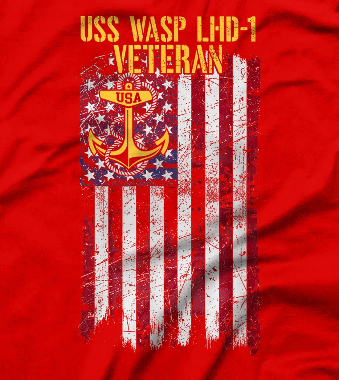 USS Wasp LHD-1 Amphibious Assault Ship Veteran T-Shirt