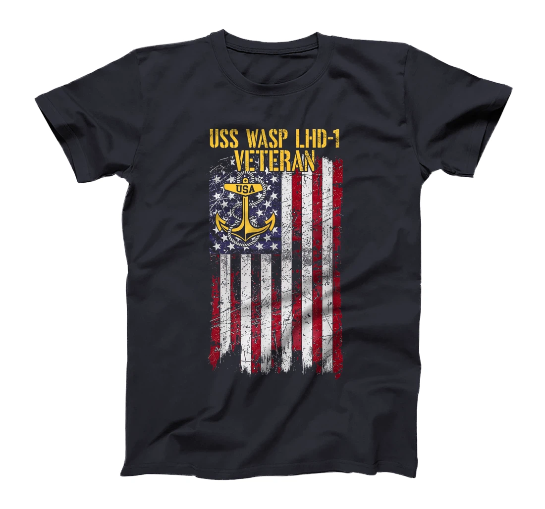 USS Wasp LHD-1 Amphibious Assault Ship Veteran T-Shirt