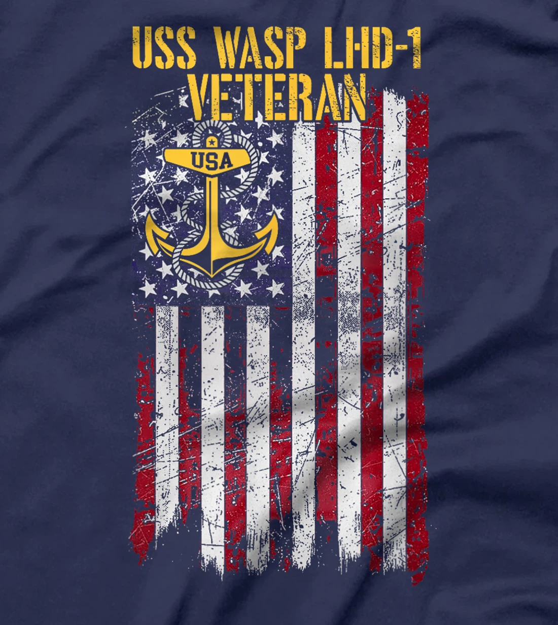 USS Wasp LHD-1 Amphibious Assault Ship Veteran T-Shirt