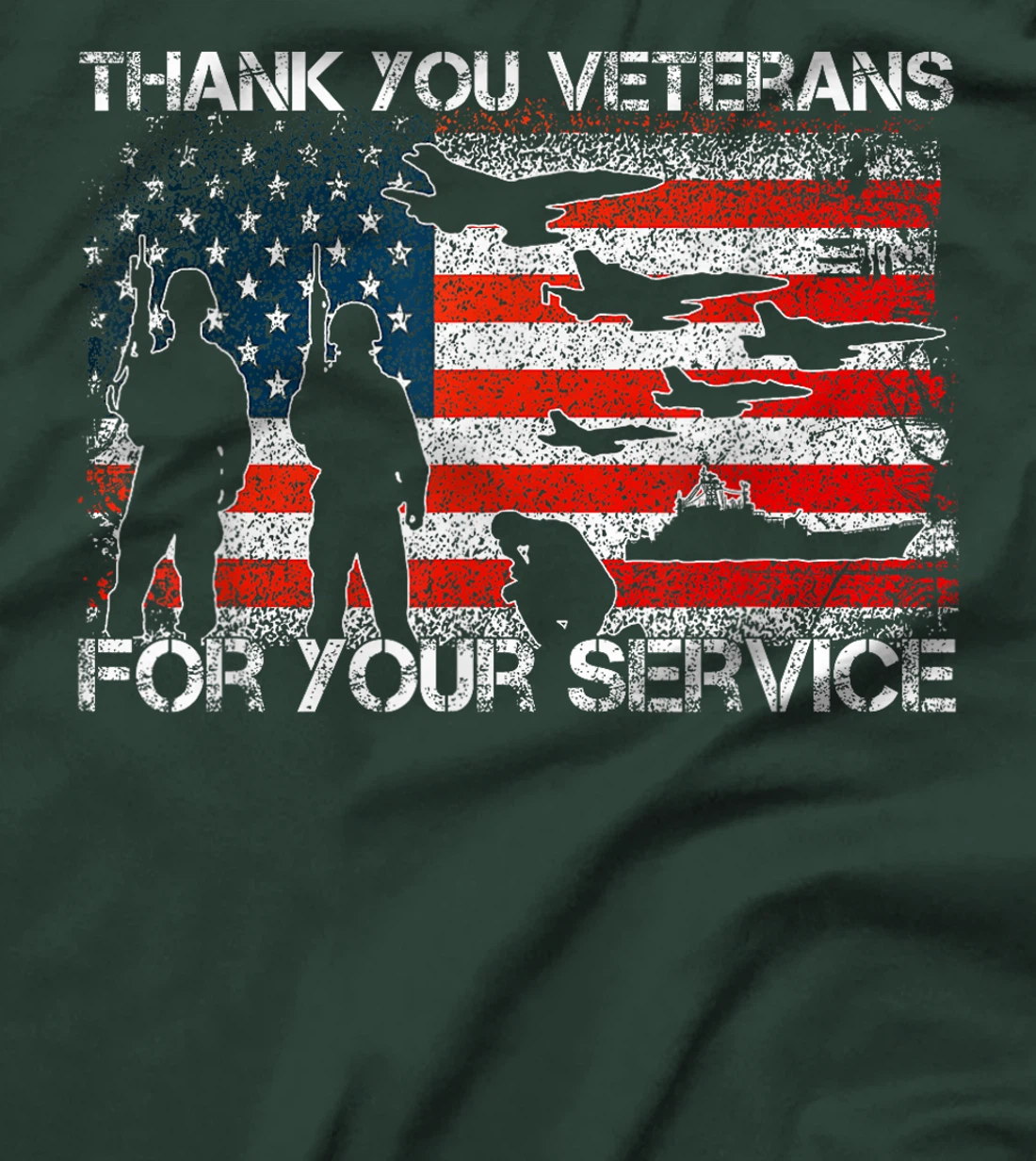 Womens Thank You For Your Service Patriotic Thank You Veterans Day T-Shirt