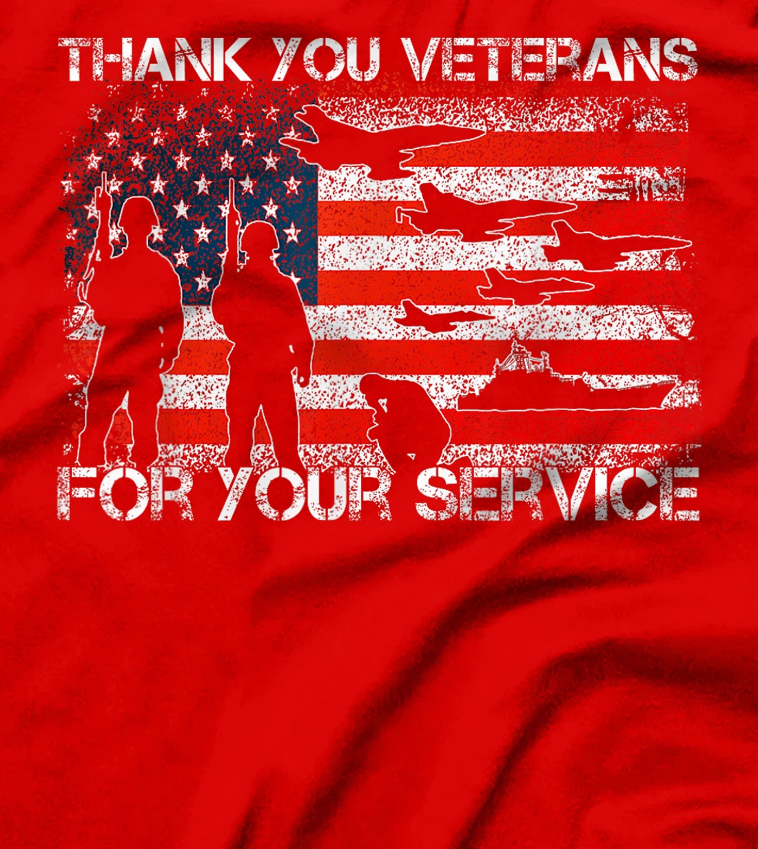 Womens Thank You For Your Service Patriotic Thank You Veterans Day T-Shirt