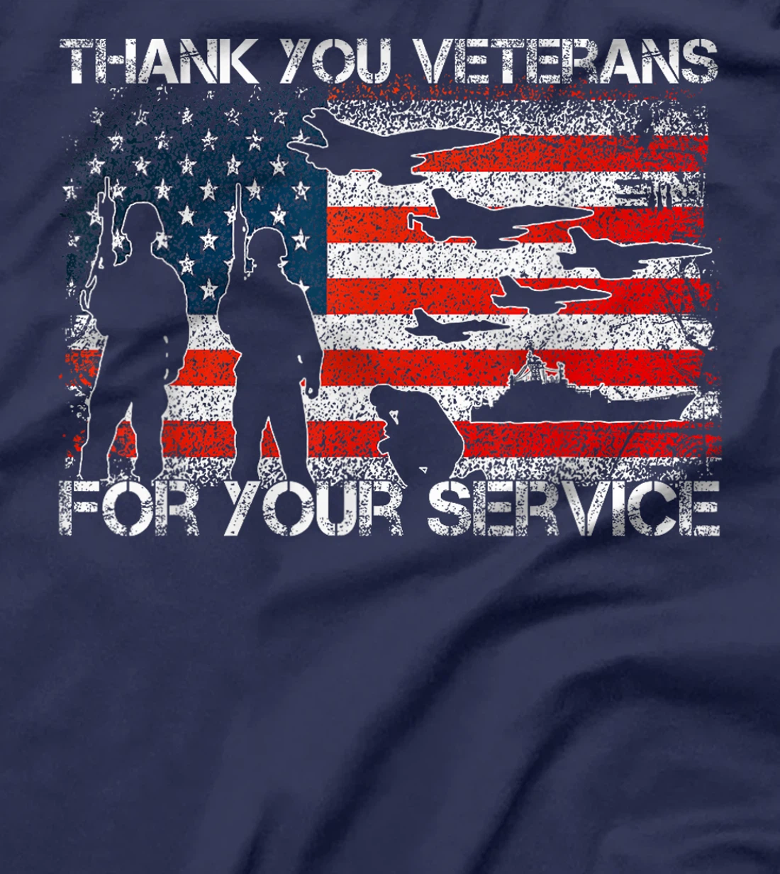 Womens Thank You For Your Service Patriotic Thank You Veterans Day T-Shirt