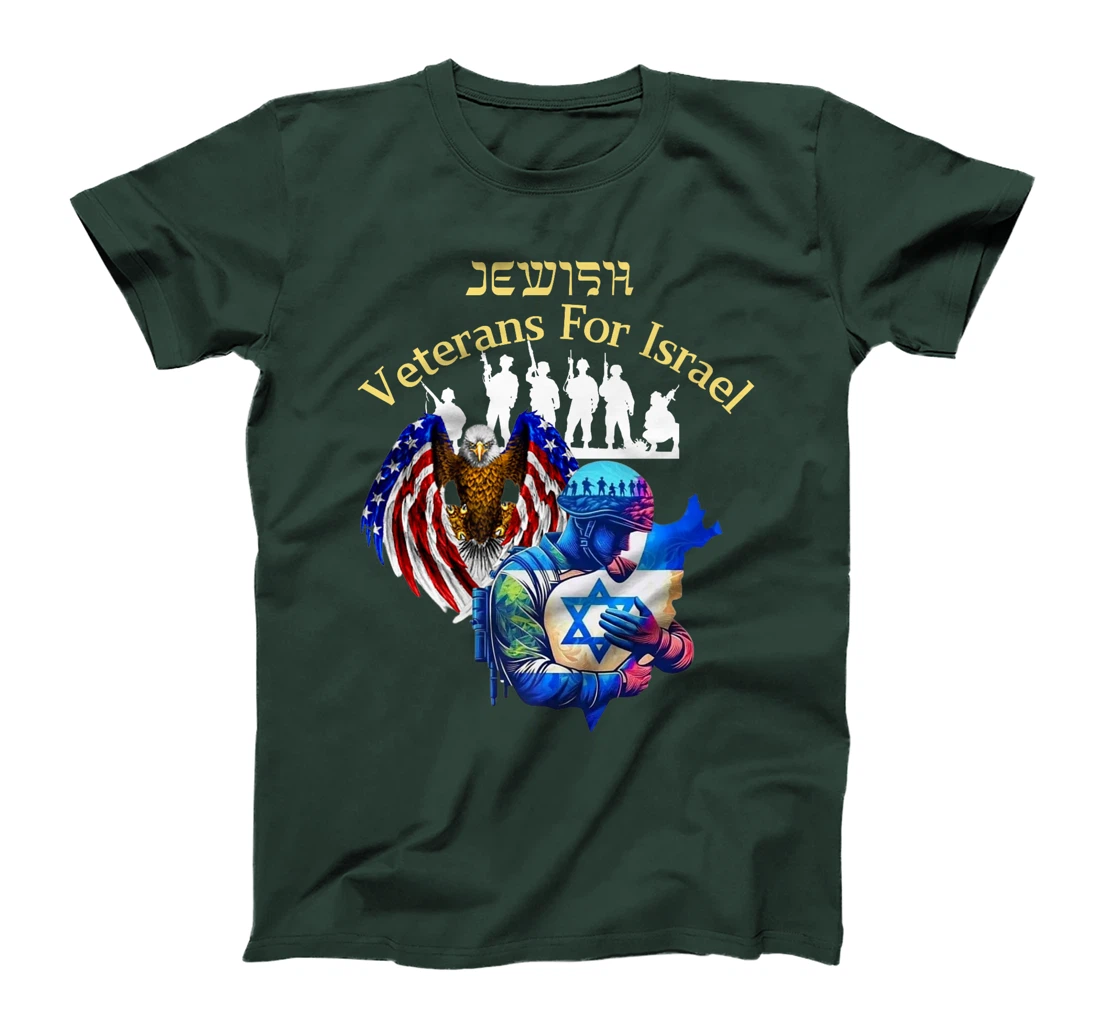 Israel Jewish Veteran's Pride And American Support of Israel Premium T-Shirt