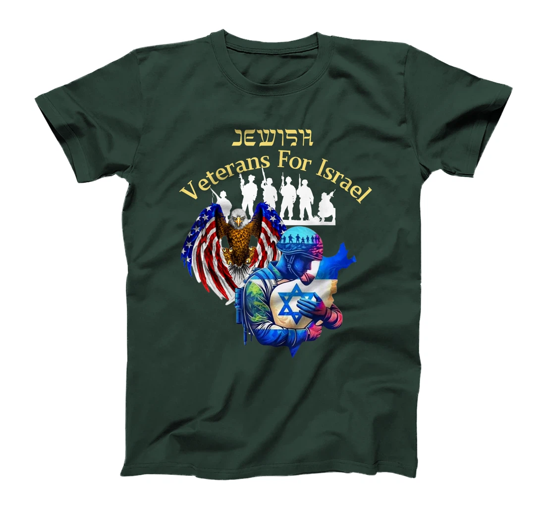 Israel Jewish Veteran's Pride And American Support of Israel T-Shirt