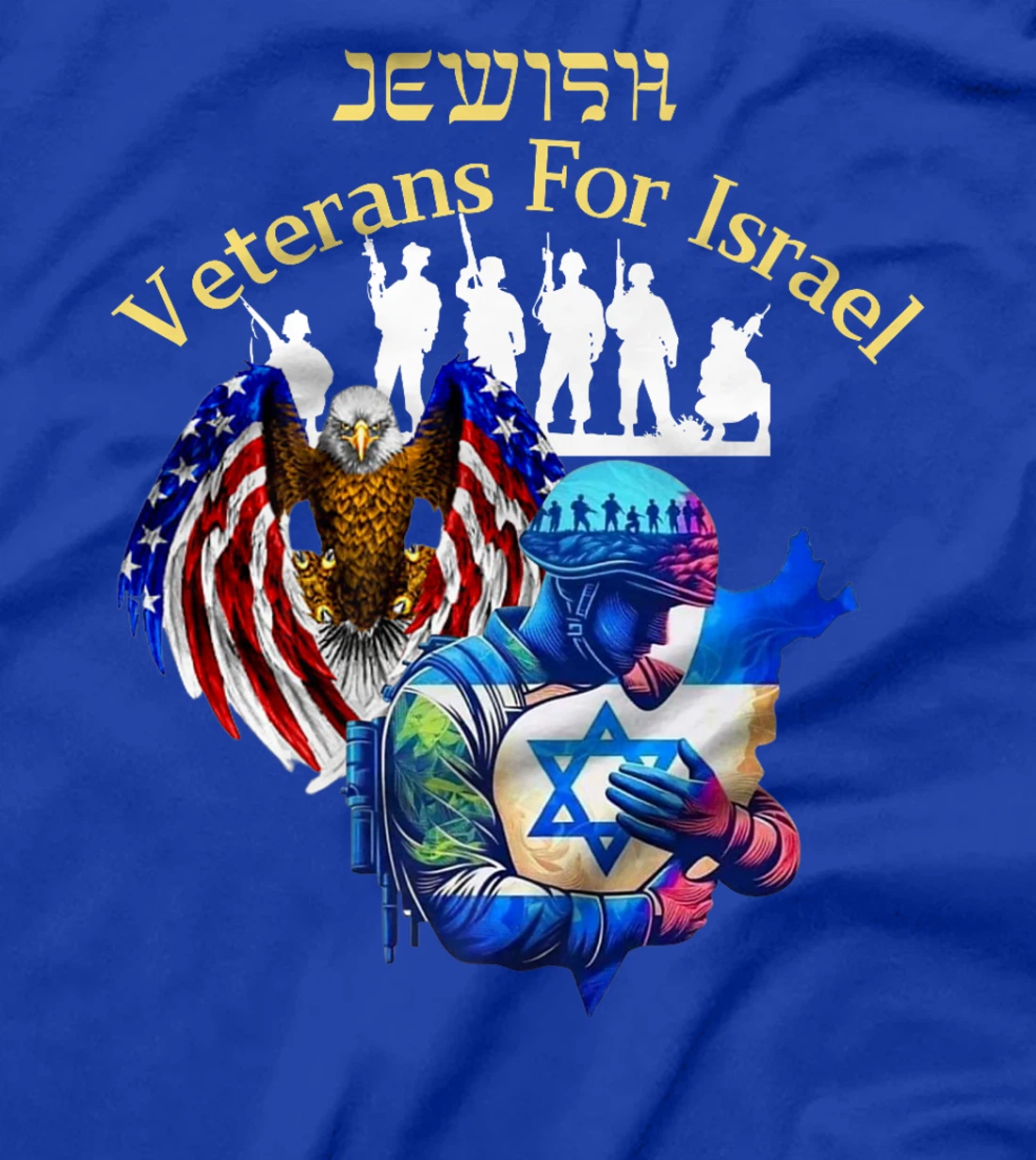 Israel Jewish Veteran's Pride And American Support of Israel Premium T-Shirt