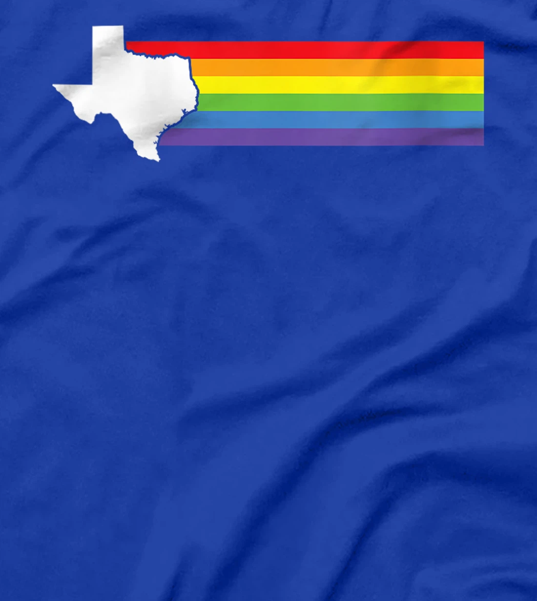 Womens Texas Gay Pride LGBTQIA Rainbow Flag T-Shirt