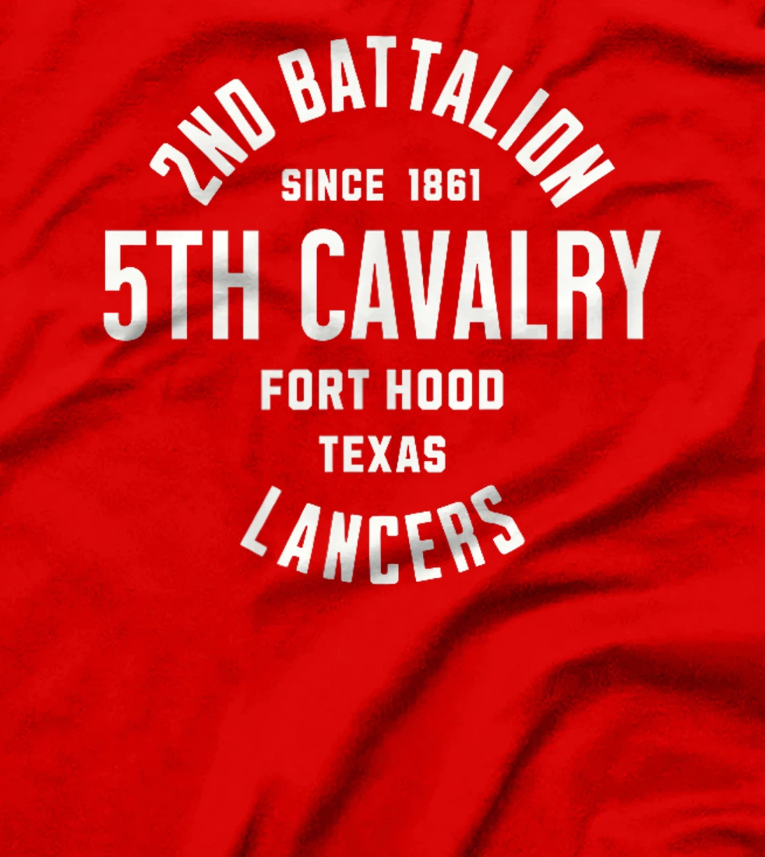 Womens 2nd Battalion 5th Cavalry Fort Hood Texas Military Veteran T-Shirt