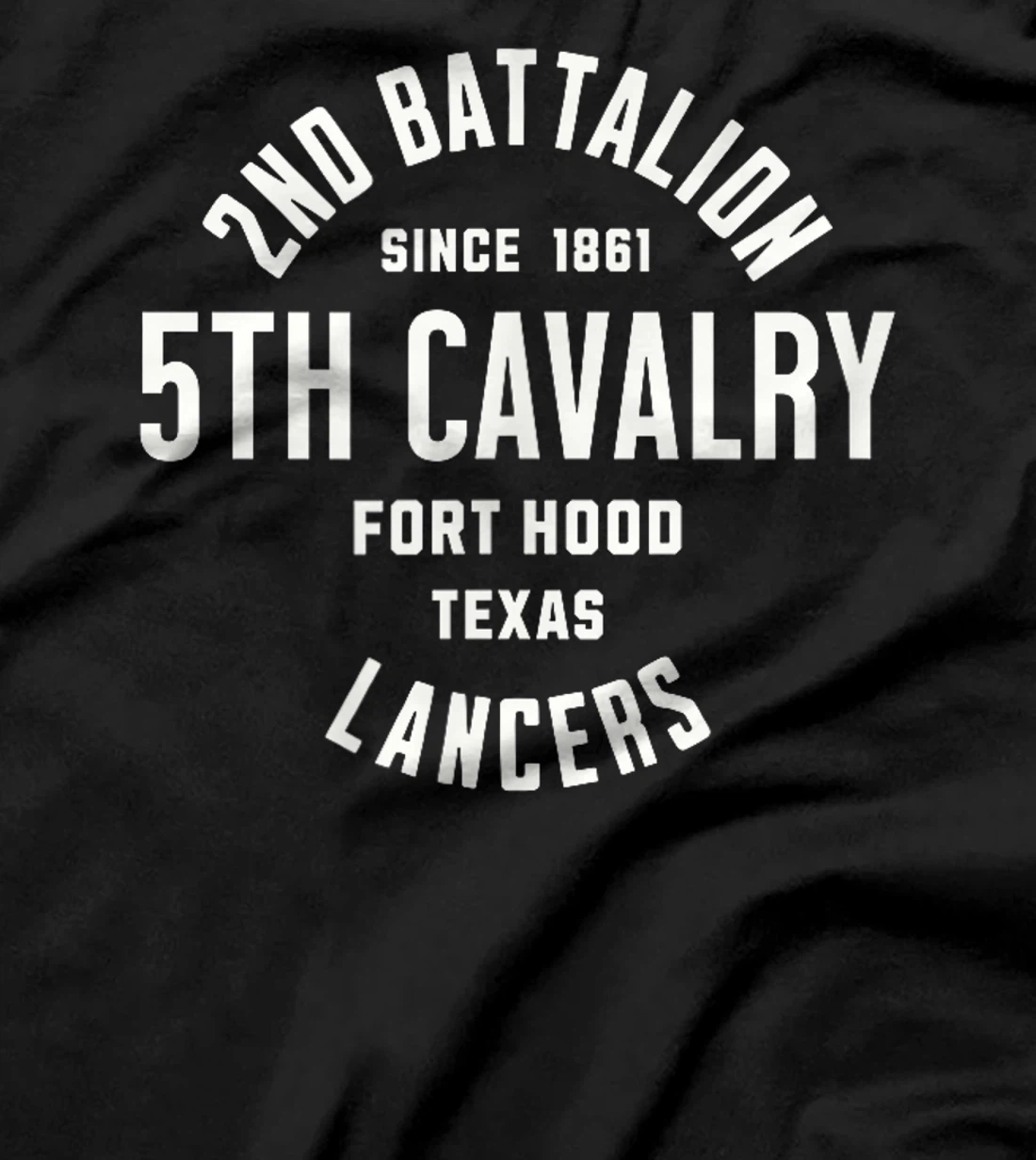 Womens 2nd Battalion 5th Cavalry Fort Hood Texas Military Veteran T-Shirt