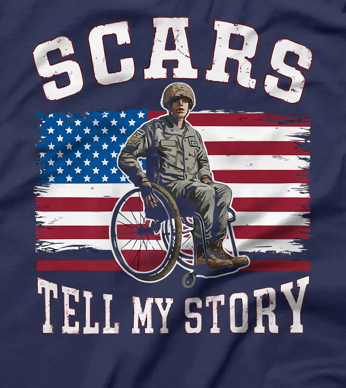 Disabled Veteran Handicap Military Soldier Veterans Day Premium T-Shirt