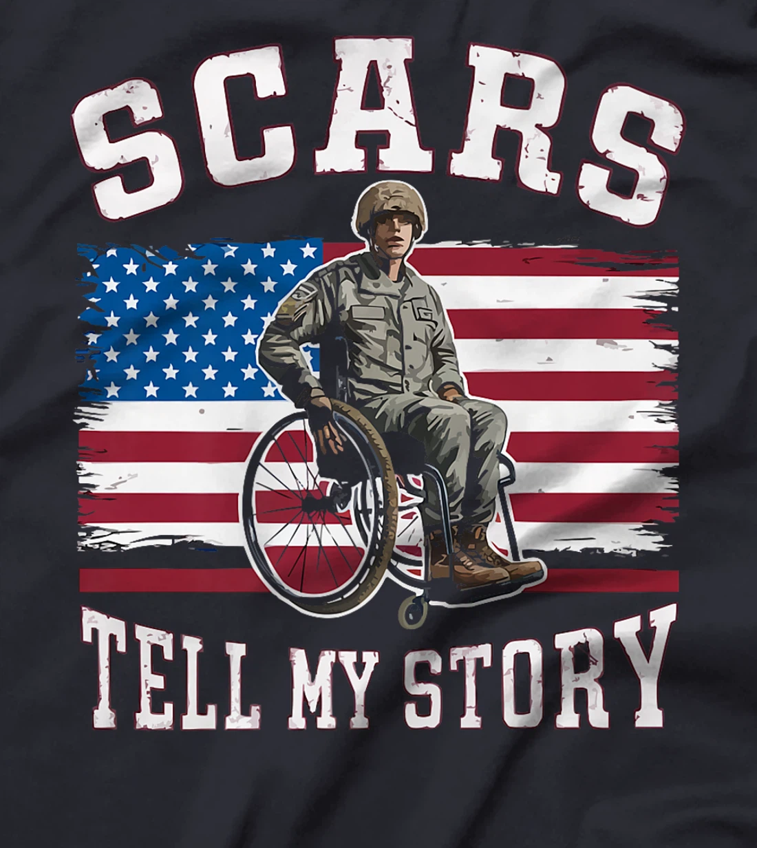 Disabled Veteran Handicap Military Soldier Veterans Day Premium T-Shirt
