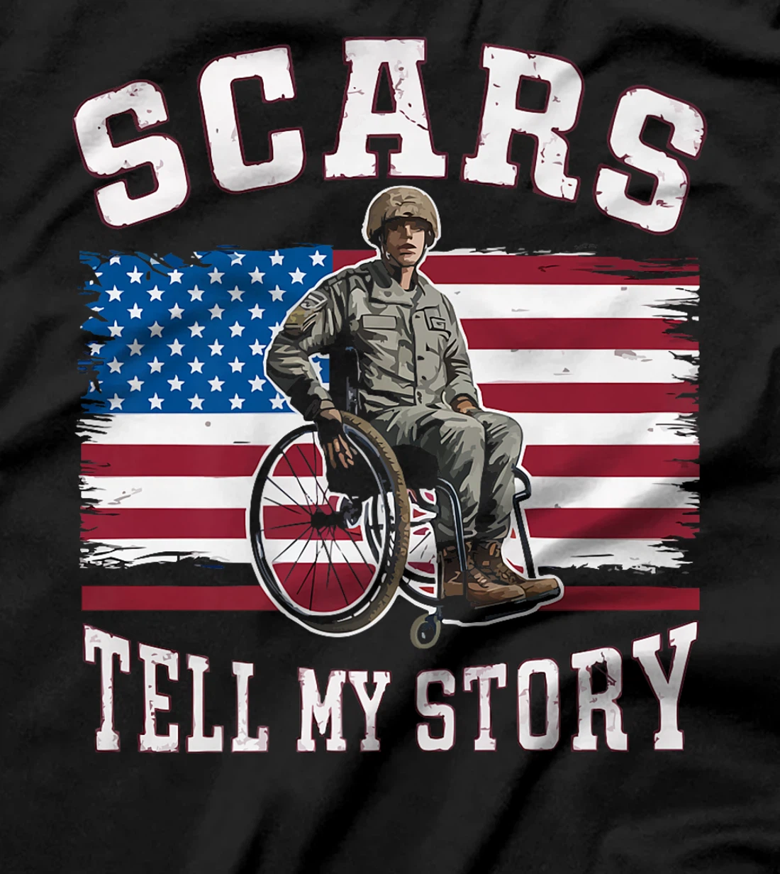 Disabled Veteran Handicap Military Soldier Veterans Day Premium T-Shirt