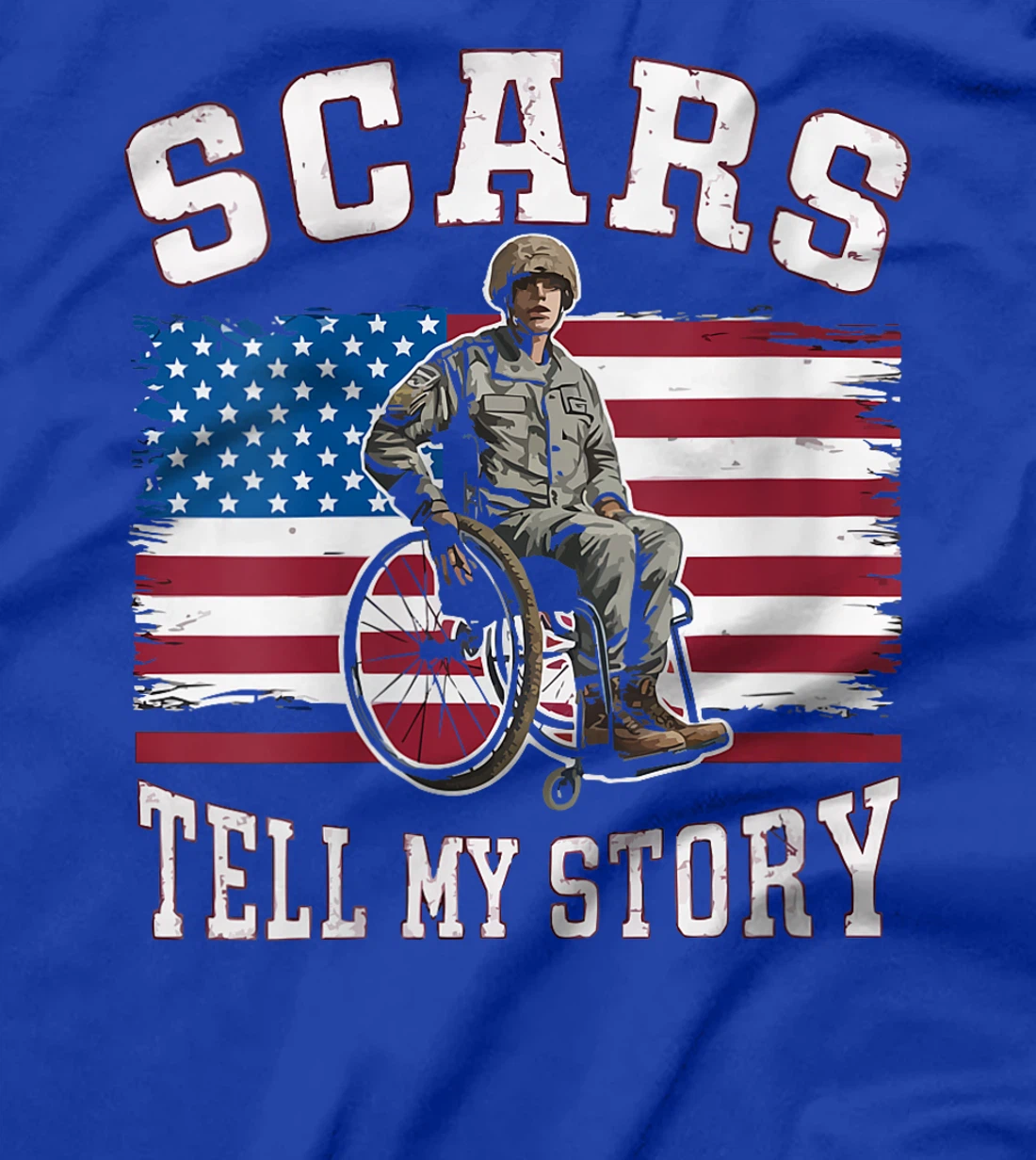 Womens Disabled Veteran Handicap Military Soldier Veterans Day T-Shirt