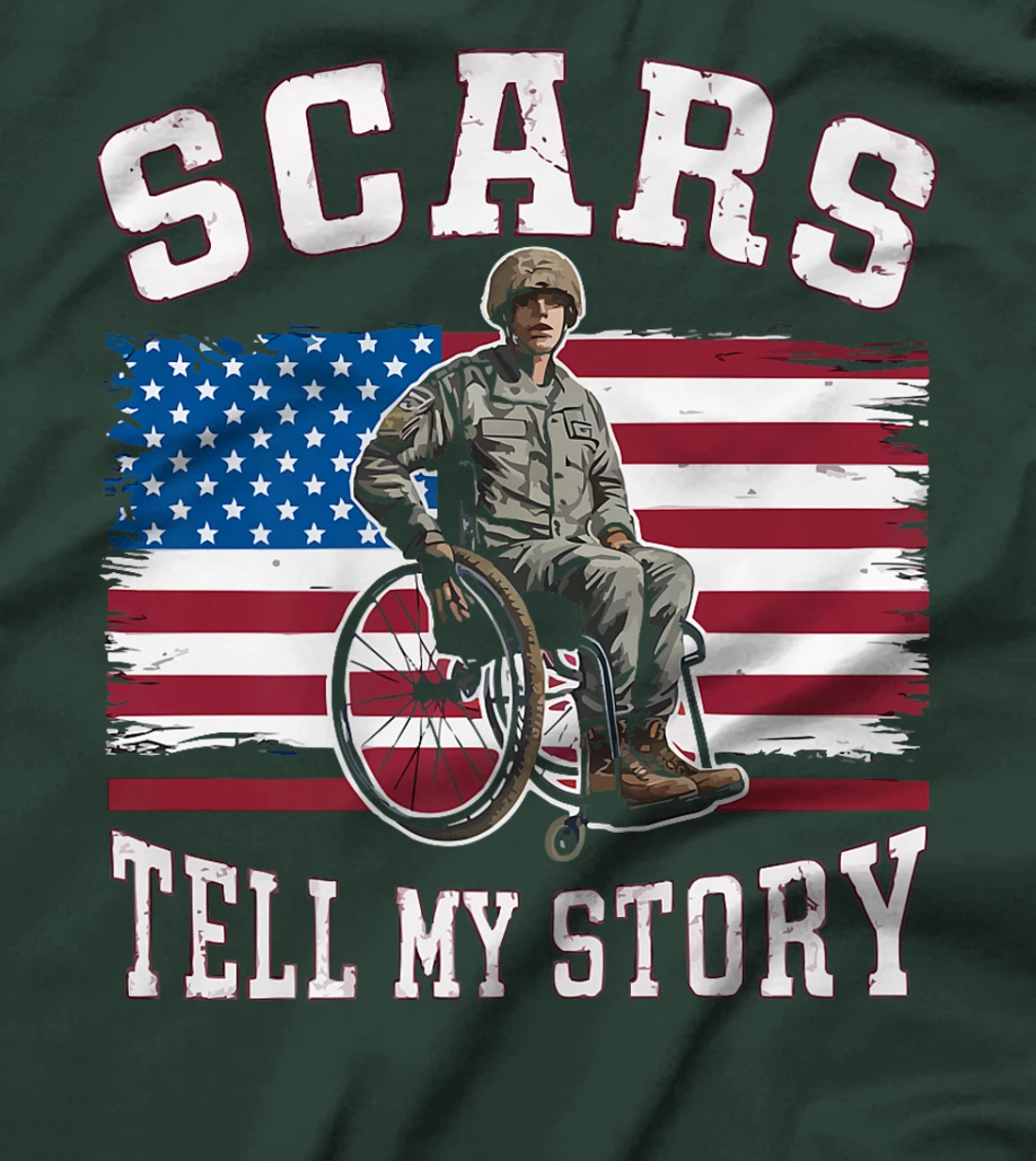 Disabled Veteran Handicap Military Soldier Veterans Day Premium T-Shirt