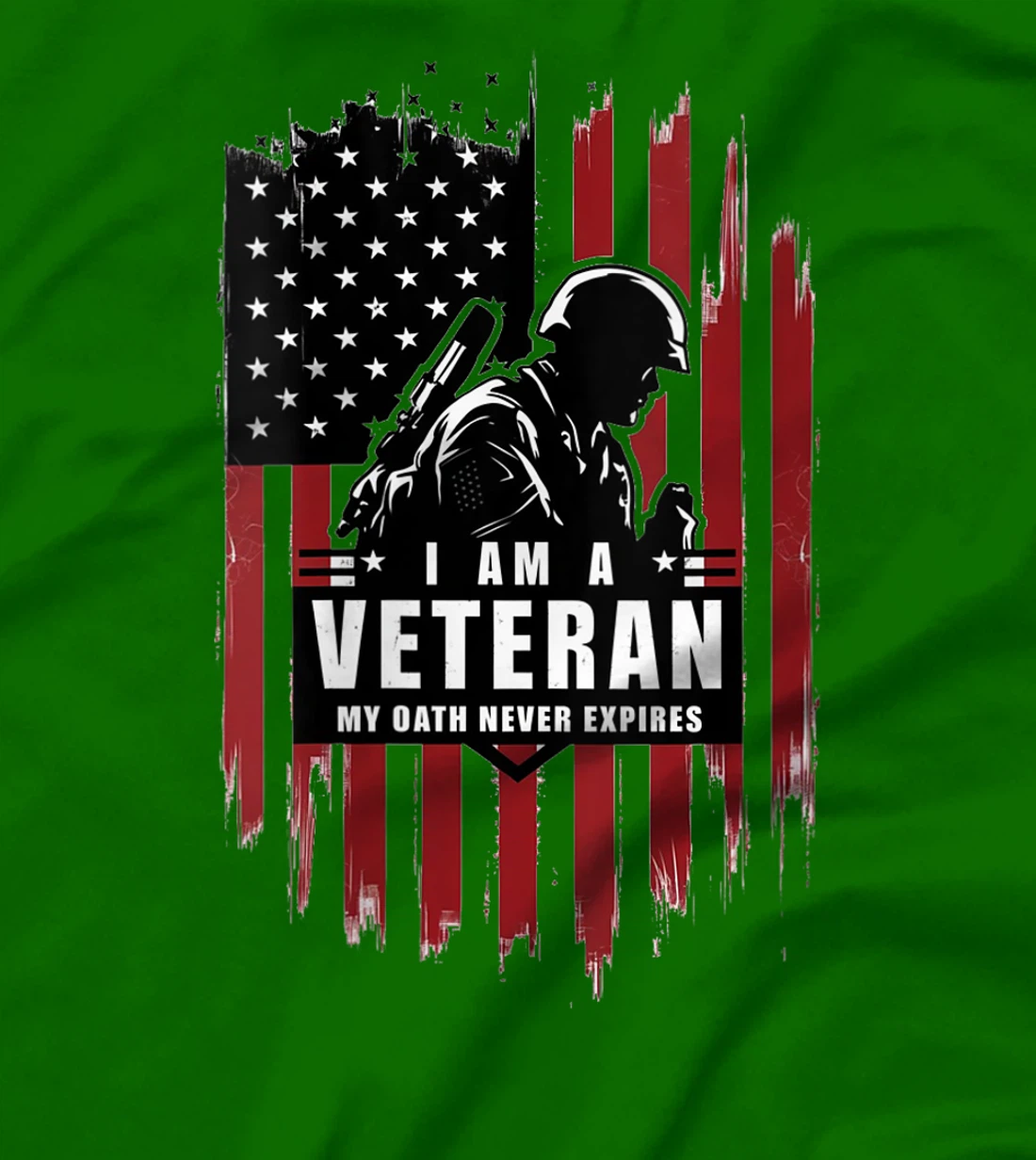 Womens Veterans Day Graphics I am a Veteran Oath Never Expires T-Shirt