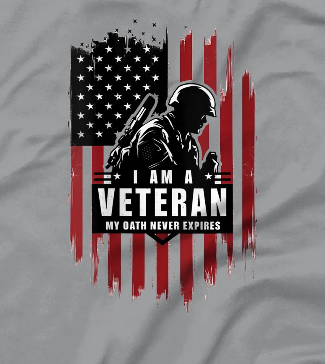 Womens Veterans Day Graphics I am a Veteran Oath Never Expires T-Shirt