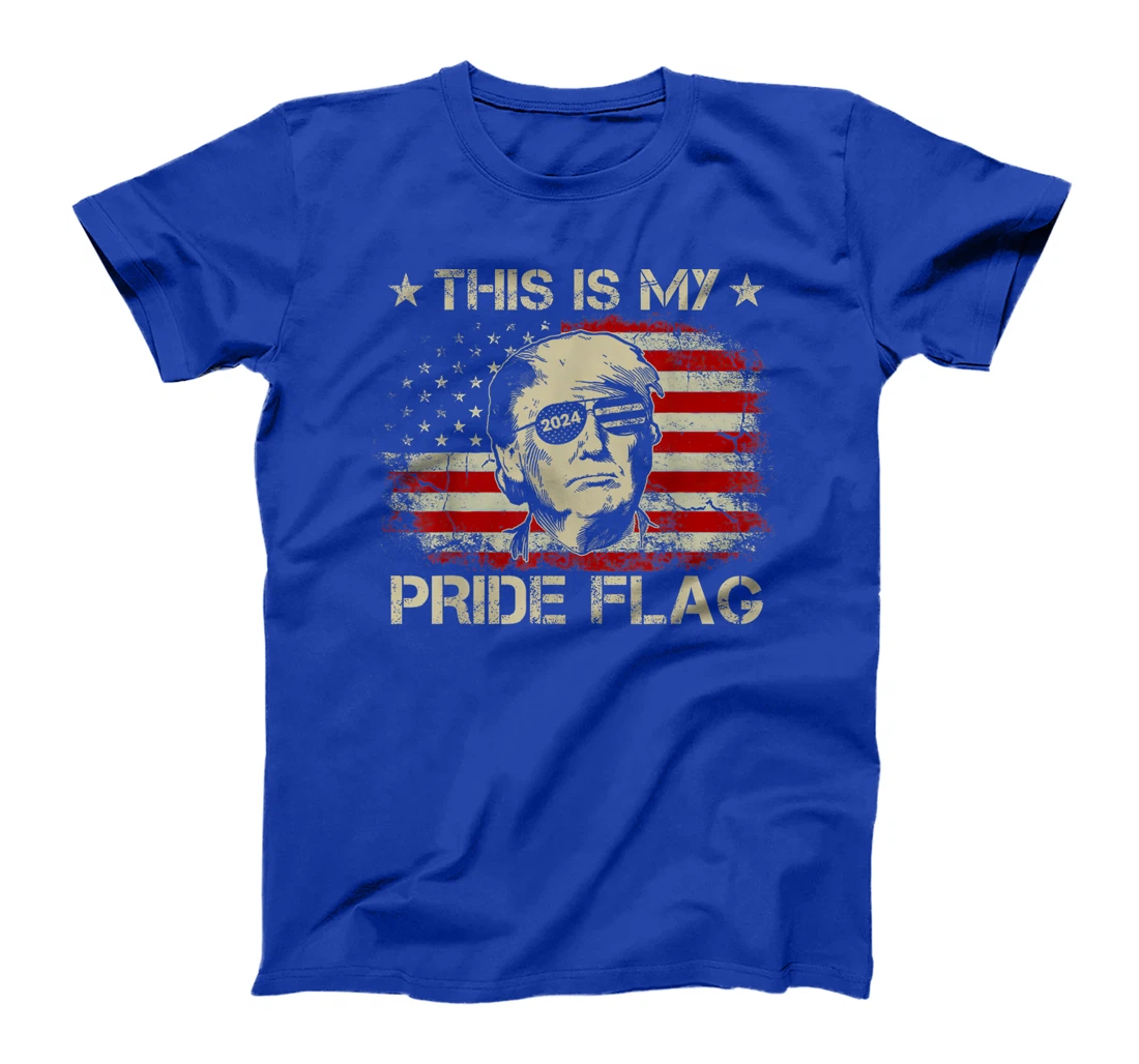 This Is My Pride Flag Trump 2024 American Flag 4th of July T-Shirt