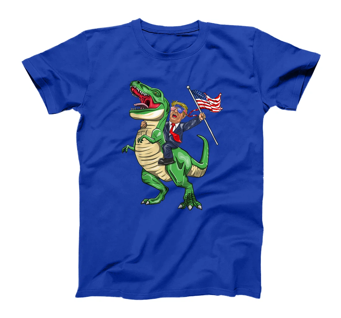 Trump Riding a Dinosaur T-rex Suppor Trump 2024 T-Shirt