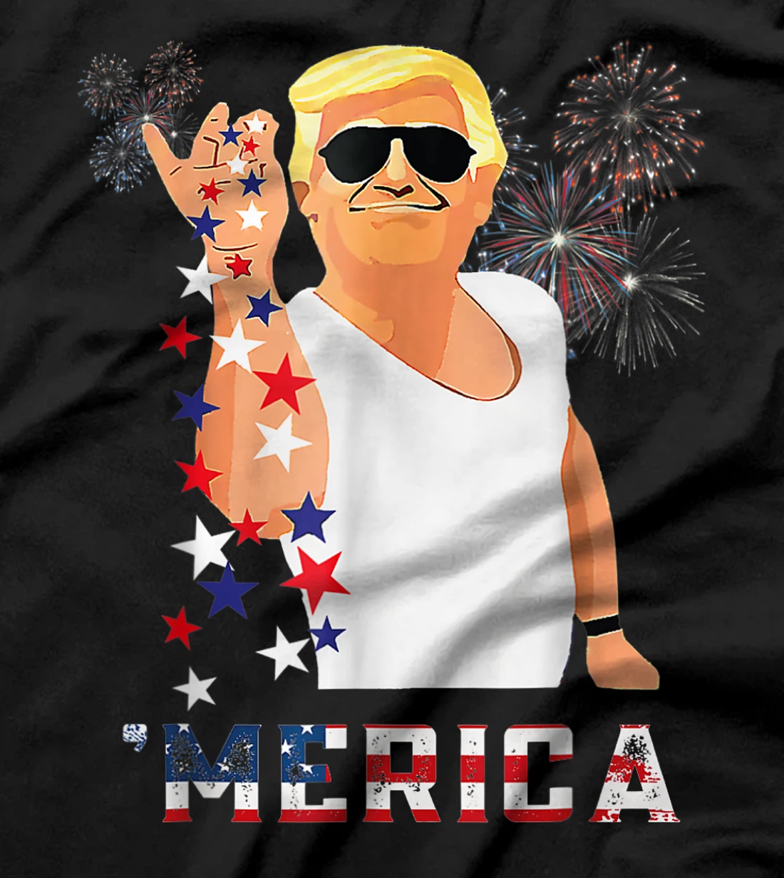 Funny Trump Salt Merica Freedom 4th of July Gifts T-Shirt