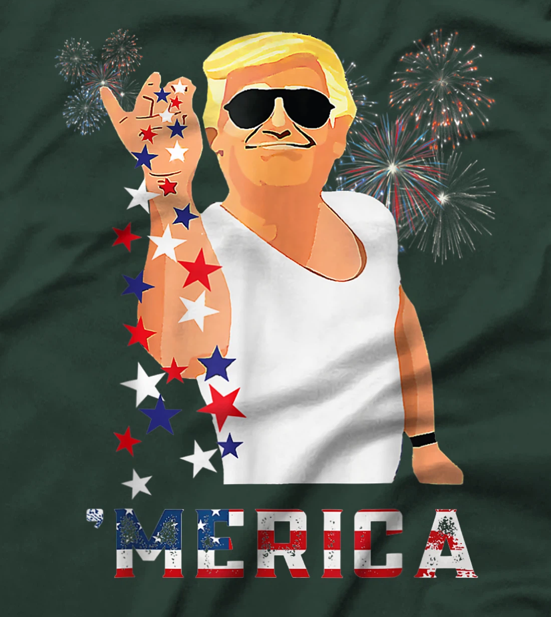 Funny Trump Salt Merica Freedom 4th of July Gifts T-Shirt