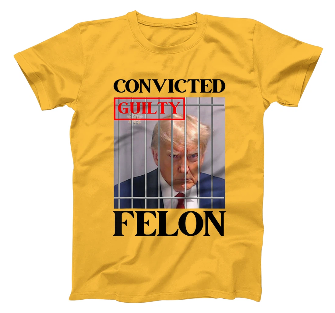 Convicted Felon Donald Trump Guilty Lock Him Up Trump Prison T-Shirt