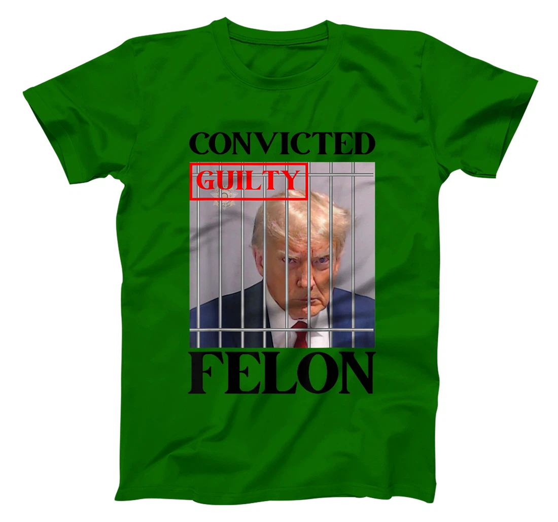 Convicted Felon Donald Trump Guilty Lock Him Up Trump Prison T-Shirt