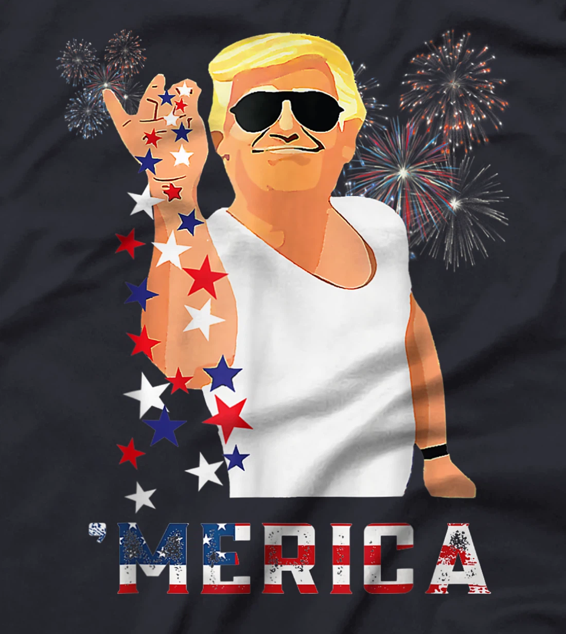 Funny Trump Salt Merica Freedom 4th of July Gifts T-Shirt