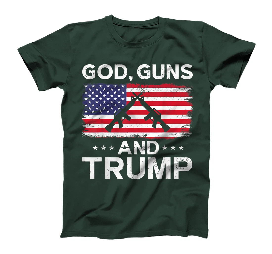 2024 President Donald Trump Tee God Guns And Trump T-Shirt