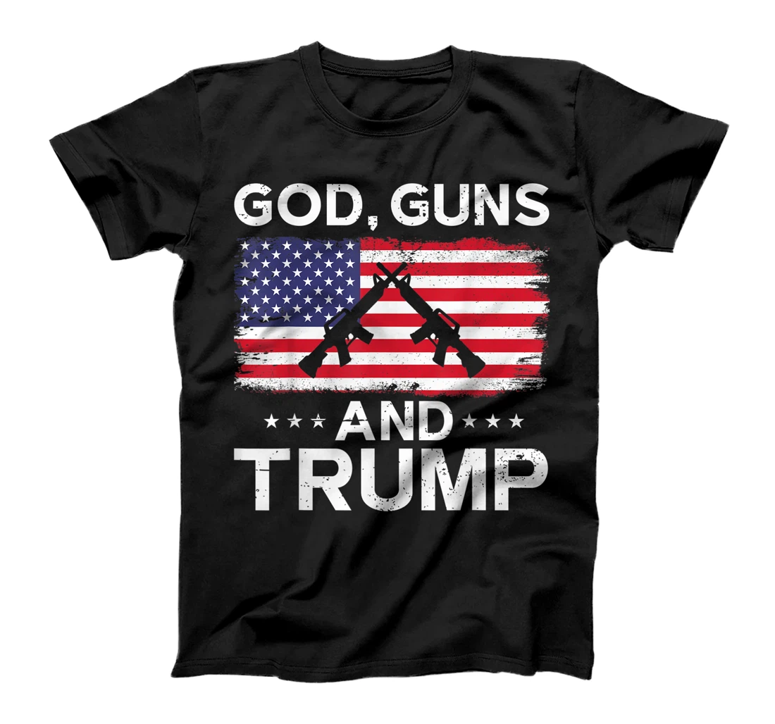 2024 President Donald Trump Tee God Guns And Trump T-Shirt
