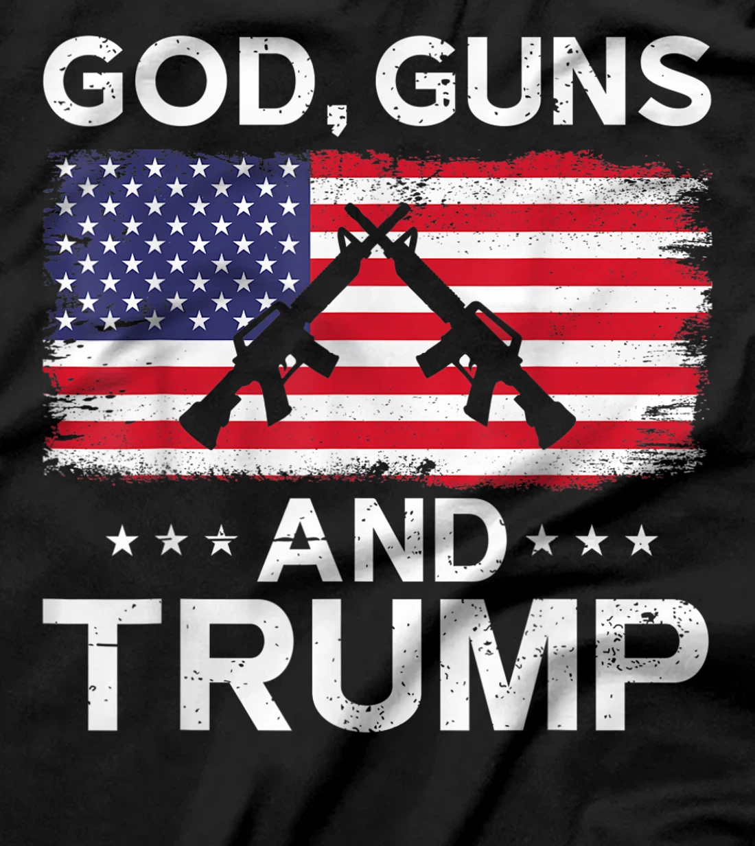 2024 President Donald Trump Tee God Guns And Trump T-Shirt