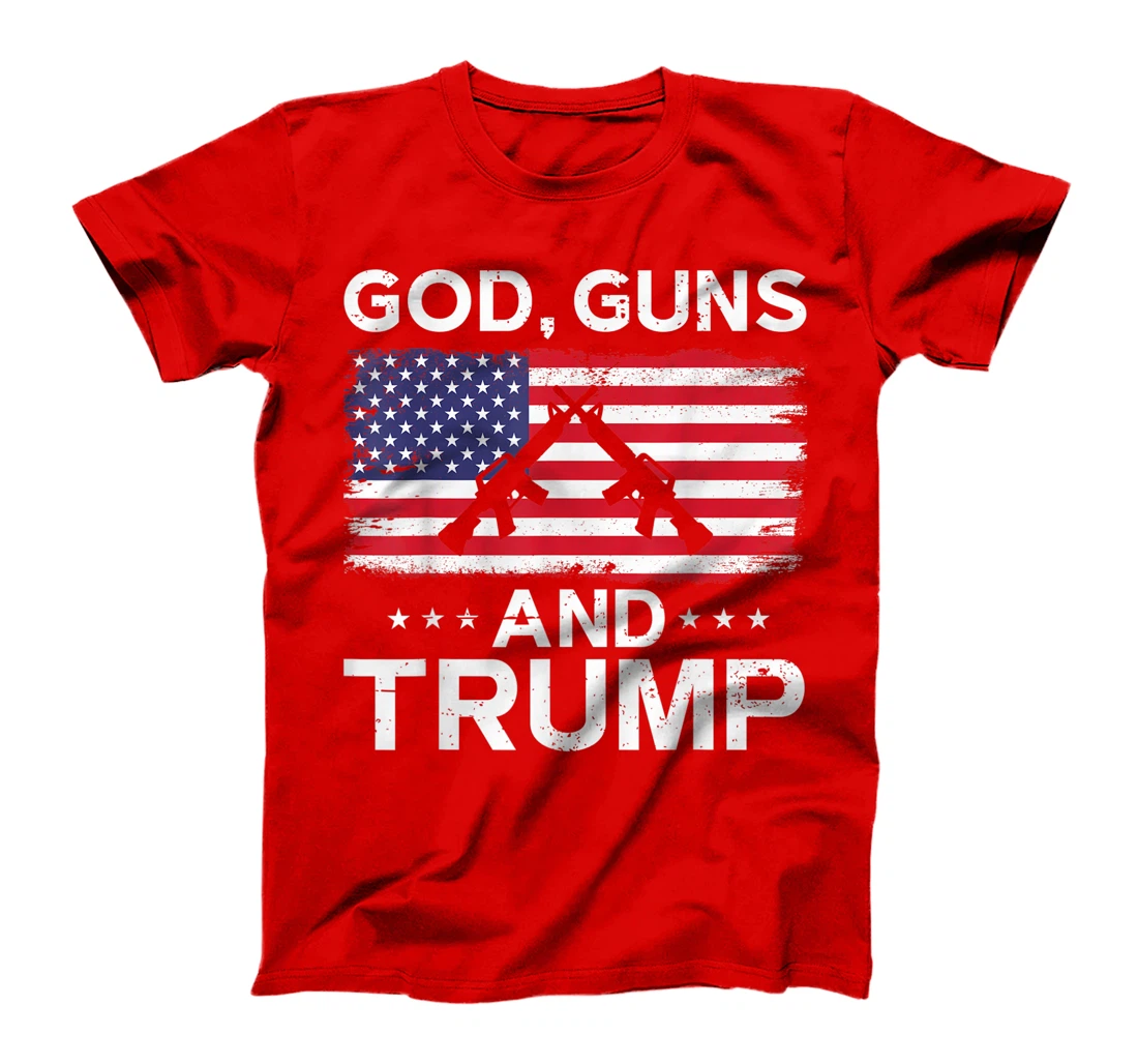 2024 President Donald Trump Tee God Guns And Trump T-Shirt