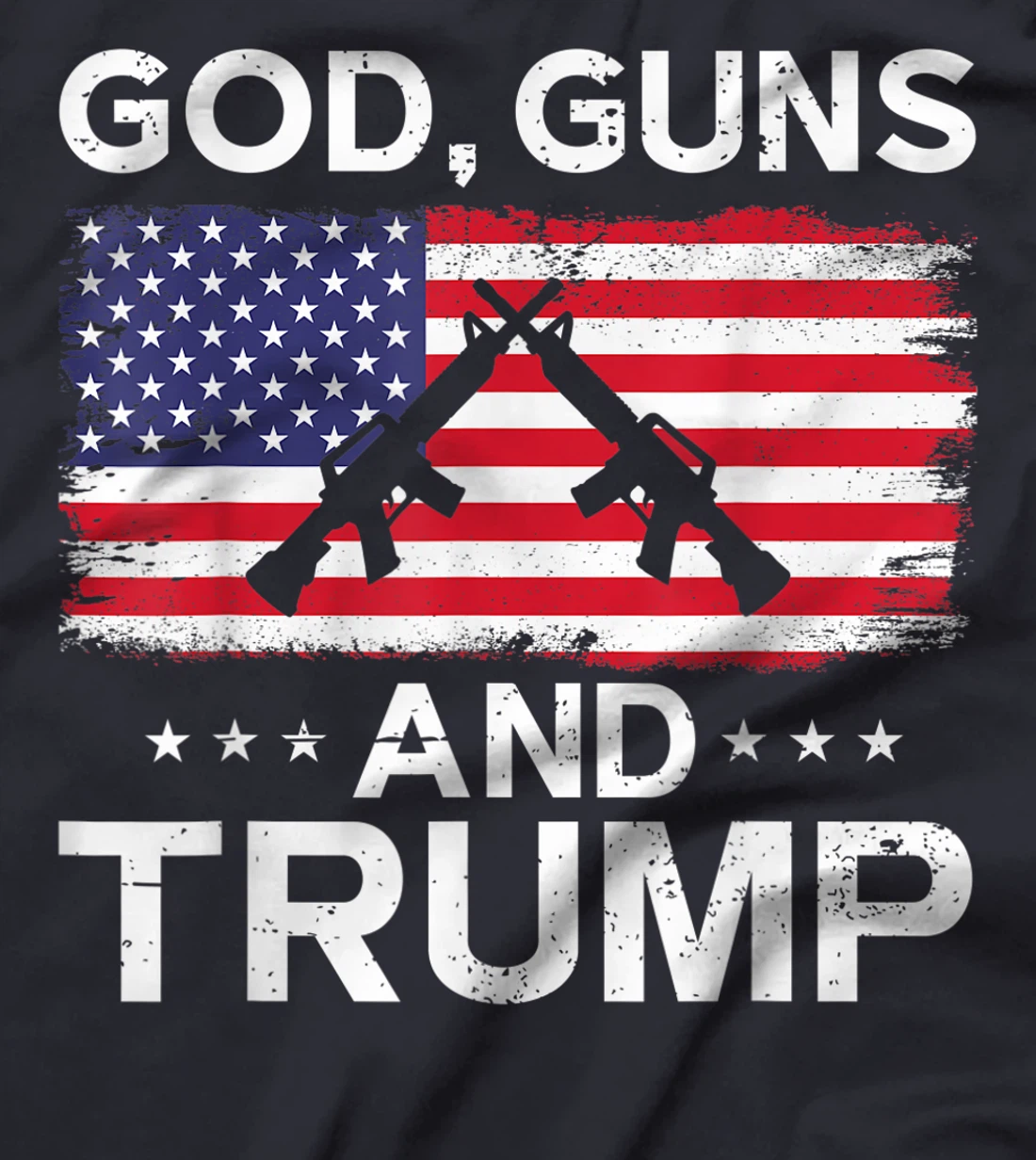 2024 President Donald Trump Tee God Guns And Trump T-Shirt