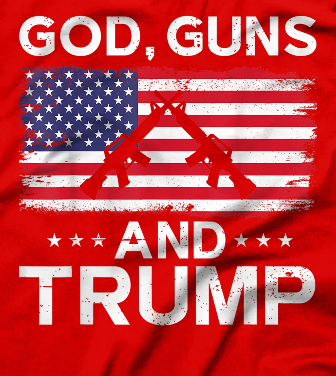2024 President Donald Trump Tee God Guns And Trump T-Shirt