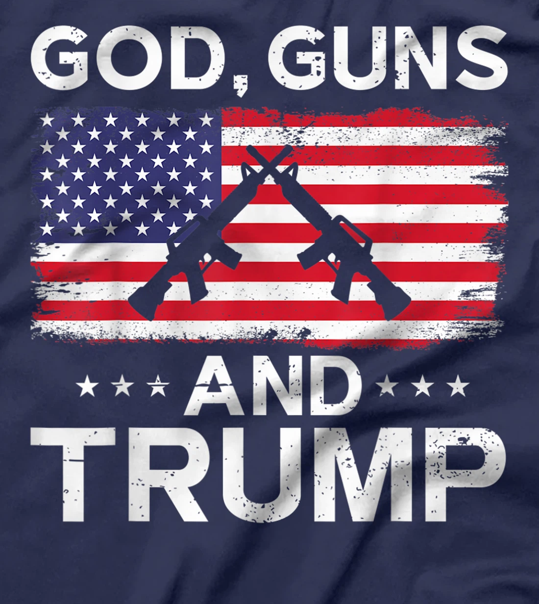 2024 President Donald Trump Tee God Guns And Trump T-Shirt
