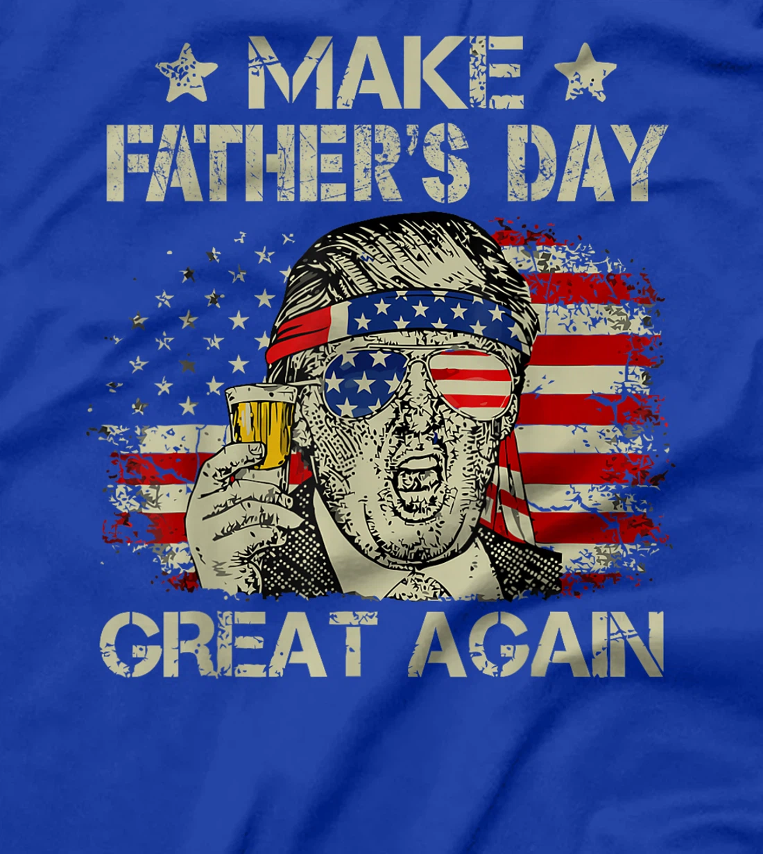 Make Father's Day Great Again Dad ltsp Funny Donald Trump T-Shirt