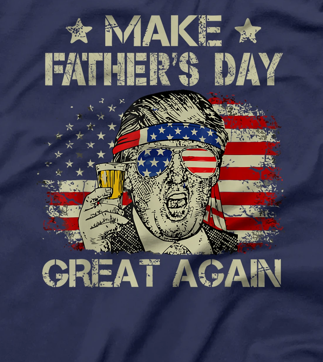 Make Father's Day Great Again Dad ltsp Funny Donald Trump T-Shirt